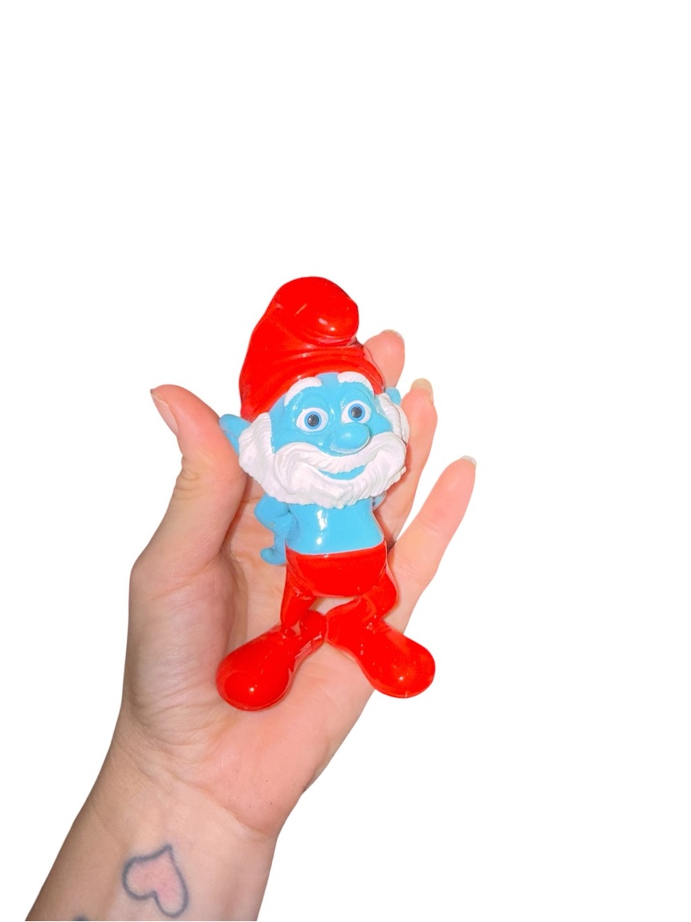 Large papa Smurf toy figure